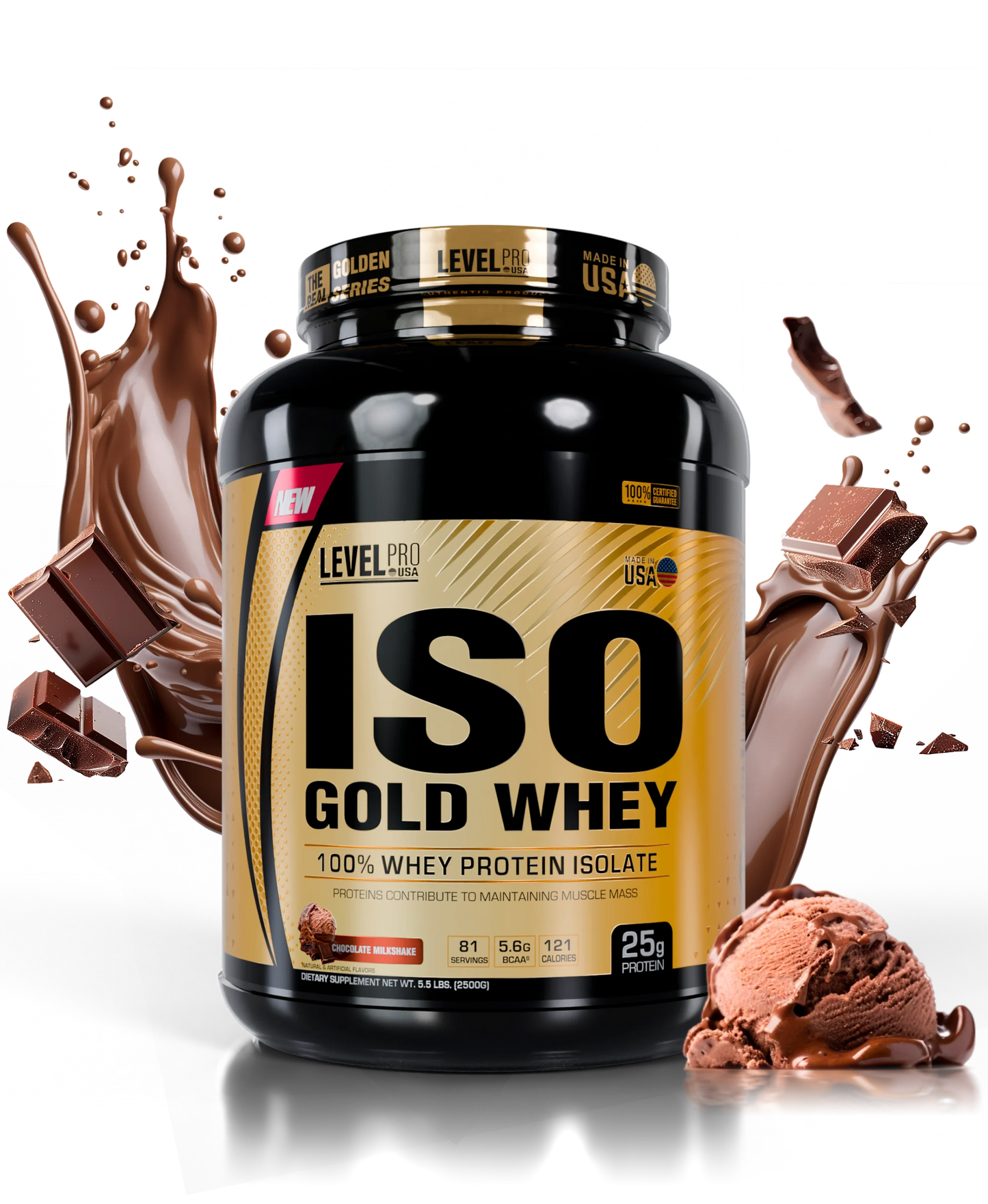 Iso Gold Whey 6.6lb - Level Pro