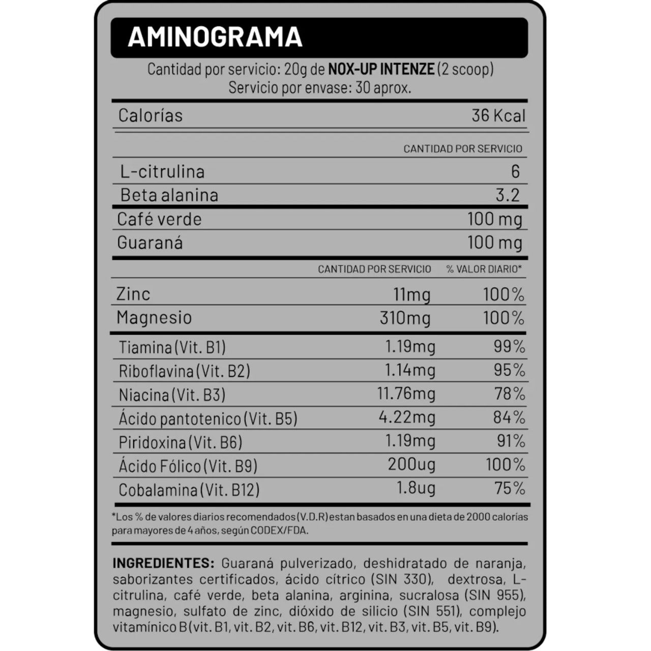 NOX UP 600GR - UNIVERSE NUTRITION