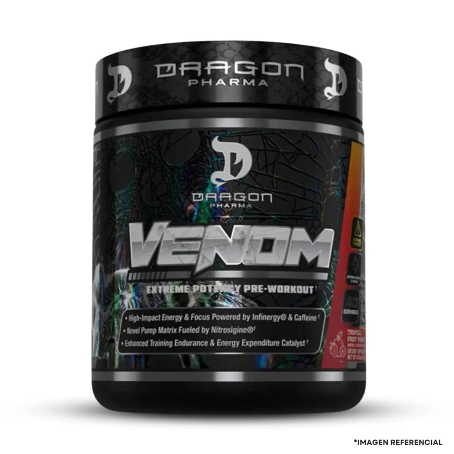 Venom 40 servicios Pre entreno - Dragon Pharma