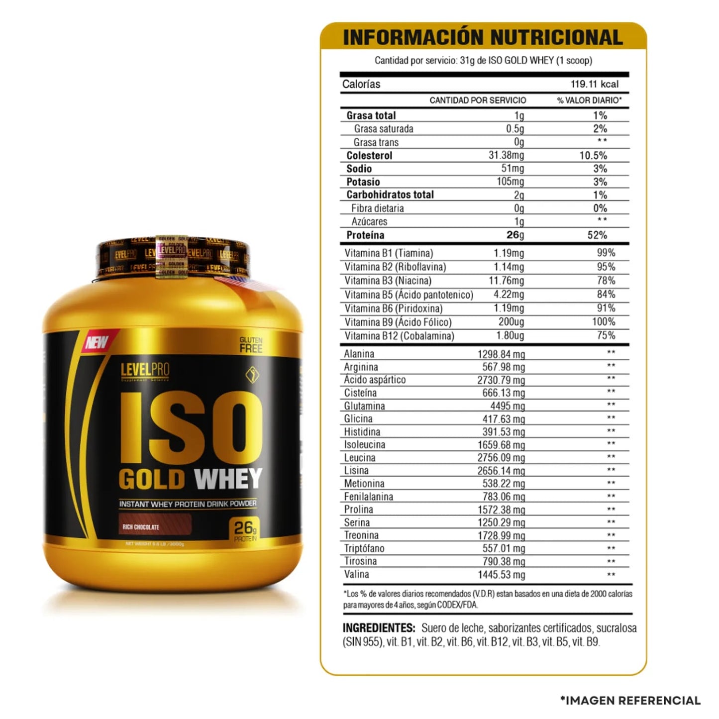 Iso Gold Whey 1.1kg  + Creatina Dragon Pharma 300g