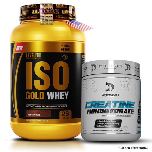 Iso Gold Whey 1.1kg  + Creatina Dragon Pharma 300g