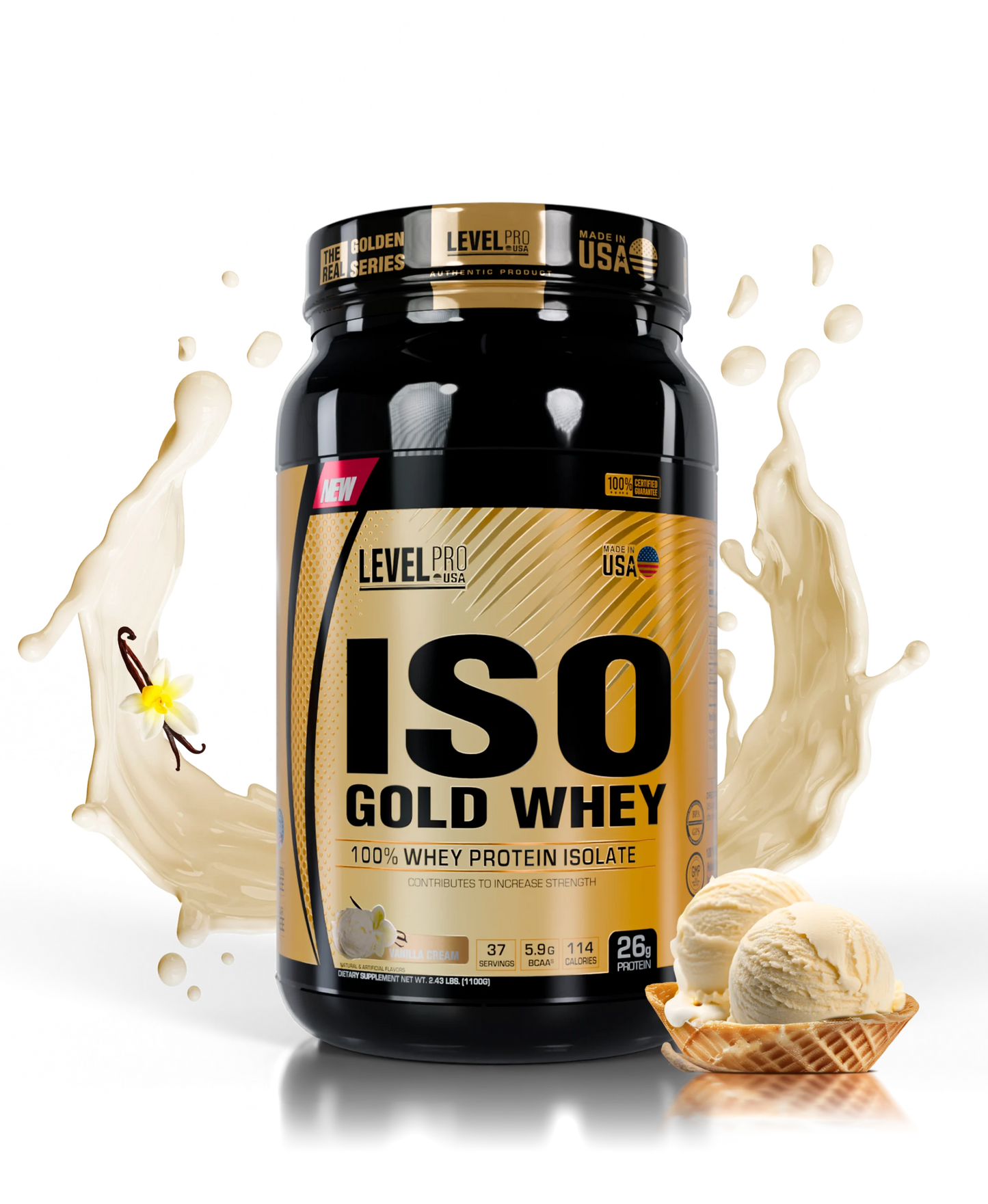 Iso Gold Whey 2LB - Level Pro