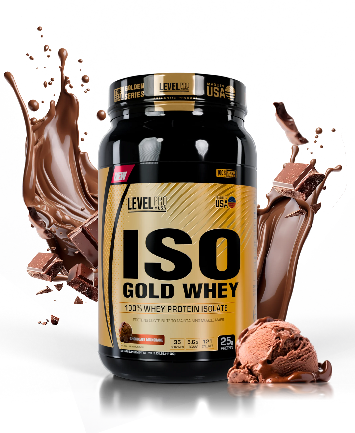 Iso Gold Whey 2LB - Level Pro