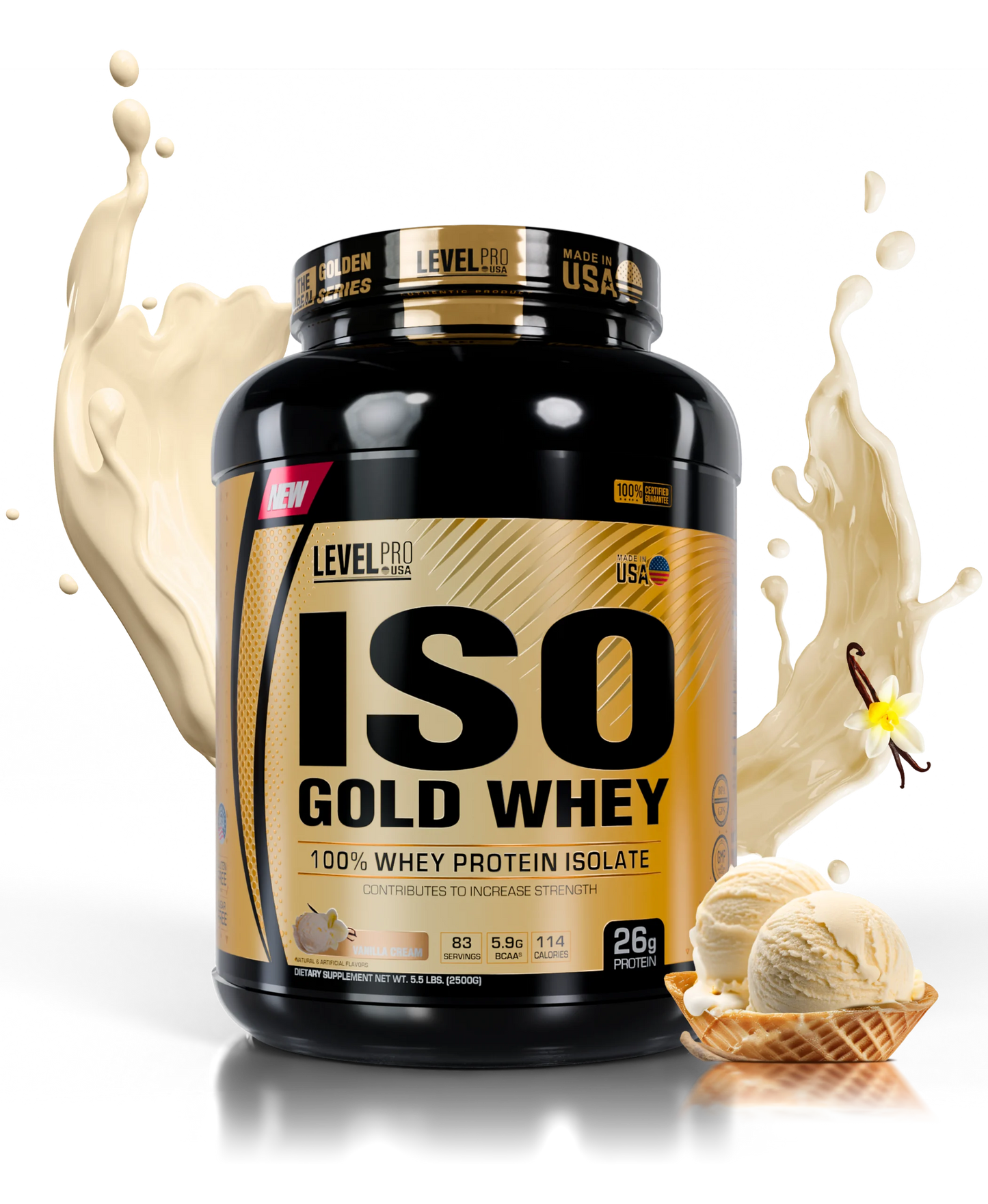 Iso Gold Whey 6.6lb - Level Pro