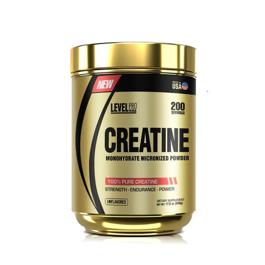 Creatina Monohidratada Level Pro 500gr 100% Pure Creatine
