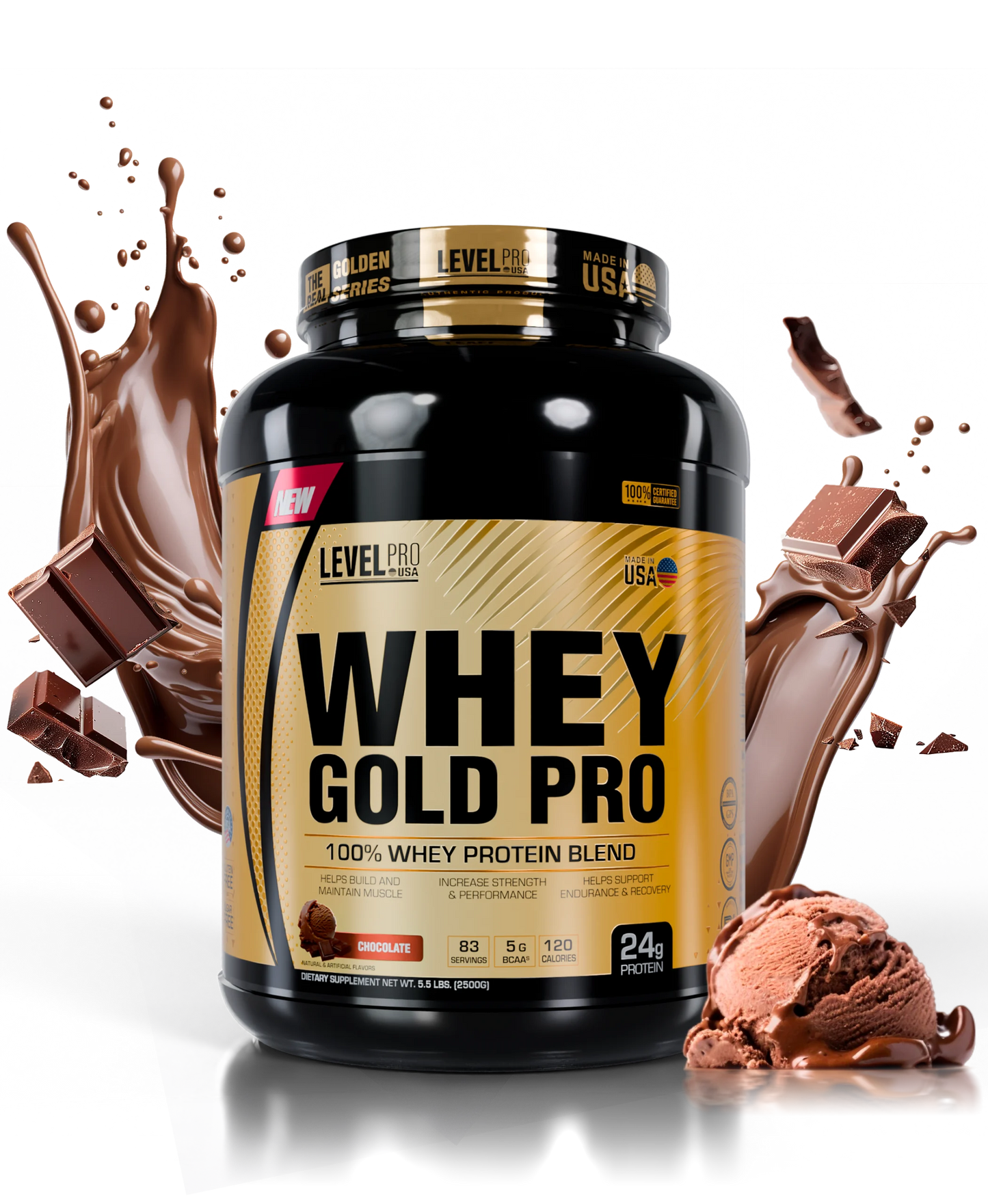 Whey Gold Pro 5.5 LB - LEVEL PRO
