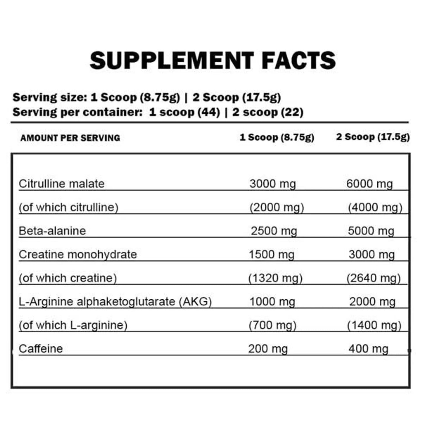 Pre-Entreno Shaaboom Pump 44 Servicios - Kevin Levrone