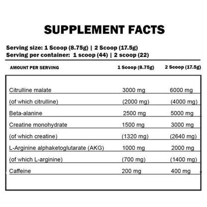 Pre-Entreno Shaaboom Pump 44 Servicios - Kevin Levrone