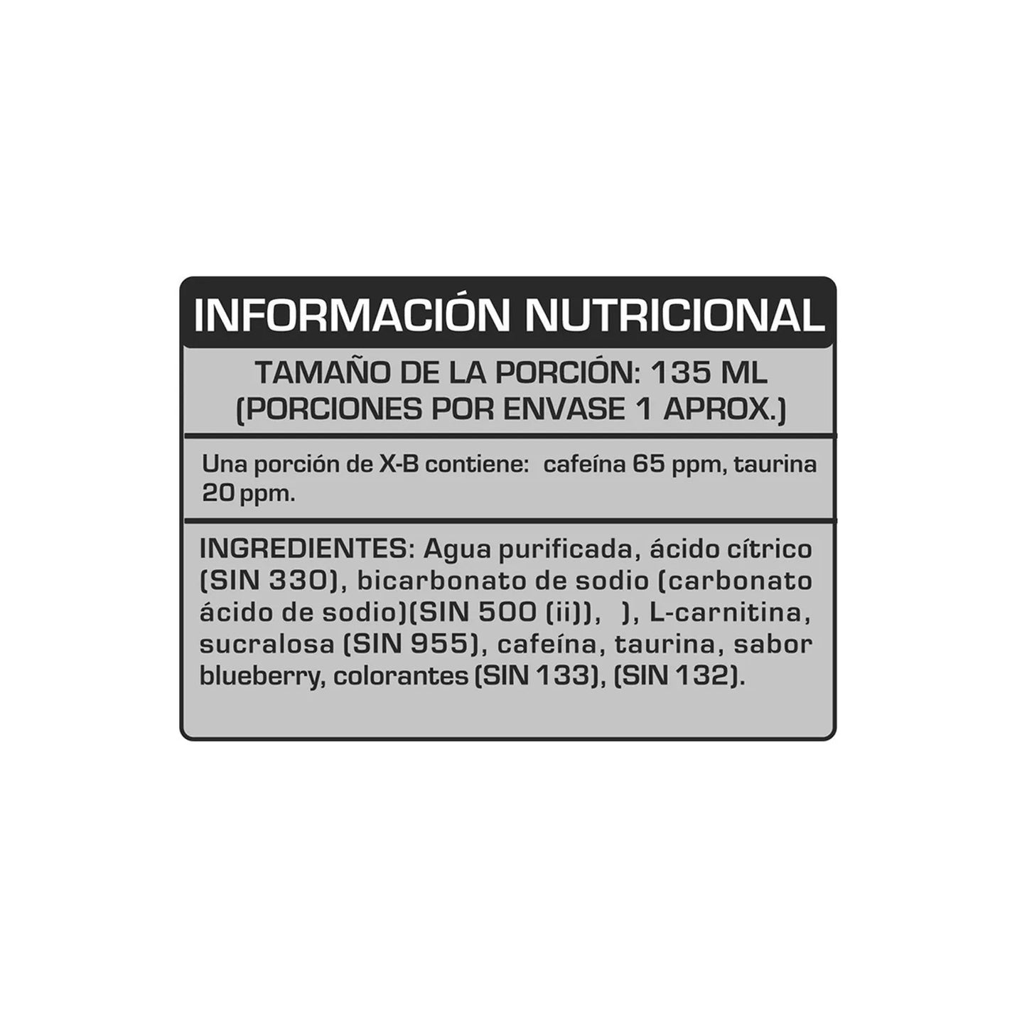 XB Pack De 15 Botellas 135ml L-Carnitina Piña